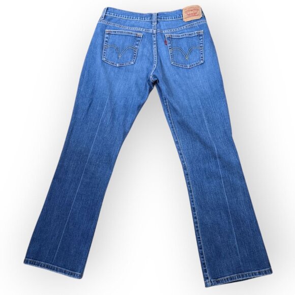 Levi's Medium Wash Blue 515 Bootcut  Mid Rise Jeans 4 Short - Picture 9 of 11